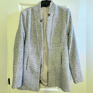 TAYSHIA POCKETED COAT - HEATHER GREY